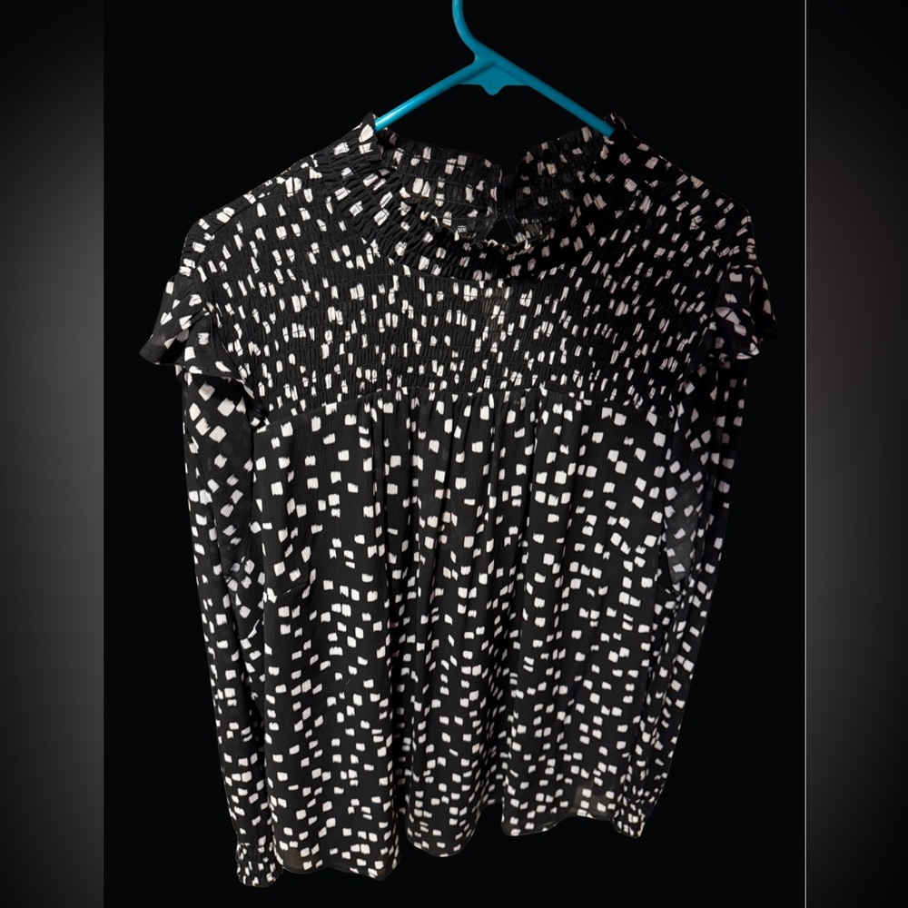 Torrid Plus Size (Size 3) Long Sleeve Black and White Women's Top